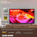 SONY BRAVIA 50" Inch TV X75K 4K Ultra High Definition (UHD) High Dynamic Range (HDR) Smart Google TV. 