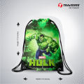 Traverse  Hulk Marvel Drawstring Bags For Girls / Bags For Kids / Bags For Boys ( Digital Printed On Cloth ) Bags hand bag for girls bags for girls. 
