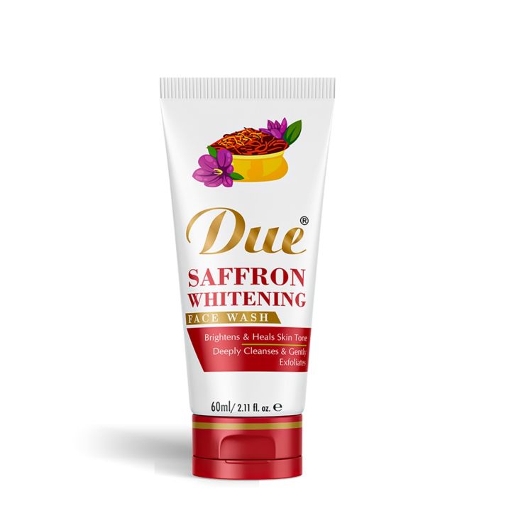 Due Saffron Whitening Face Wash 60ml