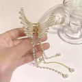 Butterfly Tassel Hair Claw Clip - Elegant Non-Slip Metal Hair Accessories for Thick or Long Hair. 