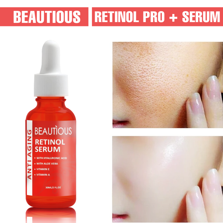 Beautious Retinol Face Serum with Vitamin B3 , Anti Wrinkles & sun damage to Resurface & Hydrate. Suitable for all skin types
