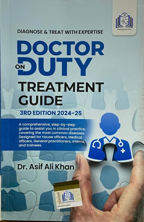 Doctor On Duty Book Treatment Guide By Dr Asif Ali Khan 2024 Edition