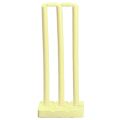 Heavy Plastic Cricket Stump Set 3 Wickets, 1 Stand, 2 Bails for Indoor Outdoor Cricket Use, Plastic Full Size Cricket Wicket Set, Cricket Wicket, Plastic Wickets, Cricket Plastic Stumps. 