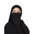 The Silk Sensation - Tie-back Half Niqab/Niqab Patti for Women/Girls. 