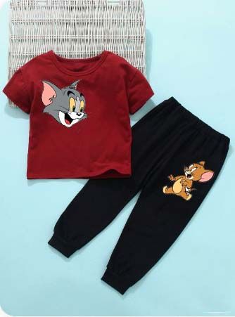 Summer Tracksuits For Kids ( Trouser + Shirt )
