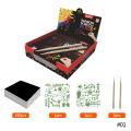 Scratch Art Set, 100 Piece Rainbow Magic Scratch Paper for Kids Black Scratch Off Art Crafts Notes Boards Sheet with 2 Wooden Stylus for Easter Party Game Christmas Birthday Gift. 