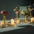 Gold Decor Vase,Flower Vase Glass Test Tube. 