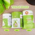 100Pcs Mugwort Anti-Mosquito Trash Bag Large Thickened Household Kitchen Garbage Bag Portable Portable Drawstring Garbage Bag. 