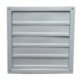 Exhaust Fan Shutter-12"inch-Inner Mesh (12"x 12")-Light Ash-2Pc. 