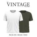 The Vintage Clothing pack of 2 premium quality Tshirt For Men for men and women. 