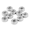 50Pcs Miniature Sealed Metal Shielded Metric Radial Ball Bearing Model: 604 ZZ 4X12X4MM. 