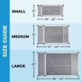 Fenestrelle Expandable Window Screen - Horizontal (15" H x 21" - 40" W) & (10" H x 19" - 36" W), Medium and Small Adjustable Window Screens, Perfect Replacement Screen for Window, Window Net Screen and Window Screen Mesh. 