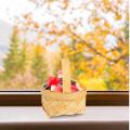 20pcs Small Basket With Handles Woven Baskets Wooden Decorative Empty Baskets For Gifts Small Wicker Baskets For Party Favors. 