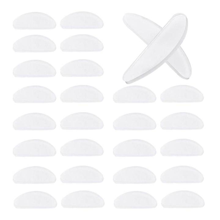 18 Pairs Eyeglasses Nose Pads Glasses Adhesive Silicone Anti-Slip Nosepads for Eyeglass Glasses Sunglasses (Transparent, 1.5Mm)