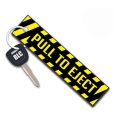 Pull To Eject, Key Chain key ring school bike rider  double side embroidery  key chain. 
