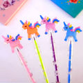 Pack of 4 Rainbow Unicorn Pencil available in  colors For Kids - School office Stationery Gifts | Cute stationary items for girls. 