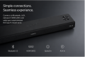 Mi Soundbar 3.1ch, 180W 3.1ch DTS® Virtual X Sound, One-tap to Play Audio with NFC, Wireless. 