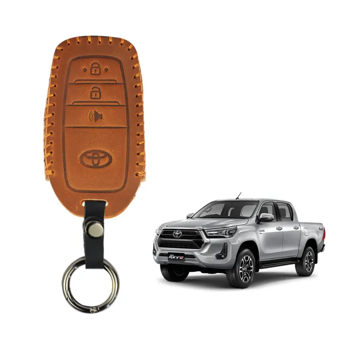 Toyota%20Hilux%20Revo%20Leather%20Key%20Cover%20Brown%20-%20Image%202