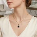 Hunts Best Heart Emerald Green Zircon Necklace For Girls and Women Best Birthday Gifts for Girls, Bestie, Girlfriend, Sister, Daughter, Bride, Wife and Mother. 
