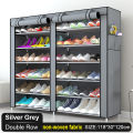 multi layers Shoe Racks portable for 20 to 36  pairs washable cloth cover , 12mm steel pipes  shoe cabinet Storage. 