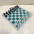 42cm x 42cm Chess board for children's educational games green & white color. 