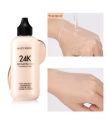 Maycheer 24K Gold Skin Care Foundation Cream Waterproof Beauty makeup Lasting oil control does not take off makeup 120ML. 