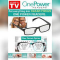 One Power Readers - Read Small Print and Computer Screens - no Changing Glasses. 