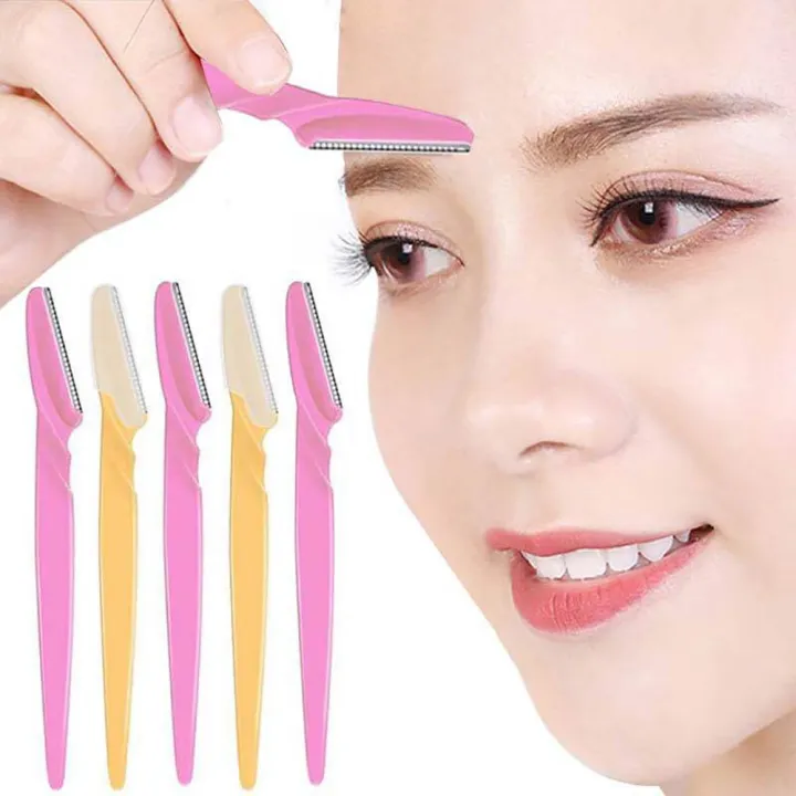High-Quality Eyebrow Trimmer, Eyebrow Shaver, Blade, Eyebrow Shaper, Facial Hair Removal Tool, Women Beauty Makeup Tools, 3 Pcs.