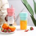 Small Portable Cup Blender - 400ml Capacity, Rechargeable with Type-C, Great for Travel, Gym, and On-the-Go. 
