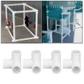 3 Way Pipe Fittings PVC Elbow Connector Multifunctional for Furniture Installation for Tent Connection. 