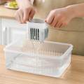 Food Storage Container 6 Compartments Partitioned Food Storage Container for Countertops Cabinets. 