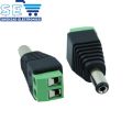 DC Power Connector Jack Female Male Plug Socket with Screw Terminal. 