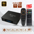 Android TV Box - X96Q Pro 8GB RAM / 128GB ROM - Smart TV Box - Android 15 With G10S Voice Remote & FREE  Extra Simple Remote - Free Lifetime IPTV Package Including Live TV Channels , Movies , Webseries - Android TV Box By Al-Buraq Tech Zone. 