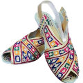 Multi colour pure peshawari chappal for ladies. 