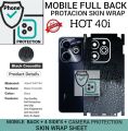 INFINIX HOT 40i Back skin wrap sheet Infinix hot 40i full 4 sides cover 360 premium Quality skin wrap sheet for infinix hot 40i. 