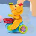 Elephant Musician Toy with Music  Flashing Light  Drum Playing  2 Blowing Ball Electric Toys for Kids. 