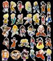 10 Pcs/Pack TV Show DRAGON BALL Z Anime Cartoon Waterproof Stickers for Laptop Mobile Guitar Bicycle Car Fridge Skateboard PC TV. 