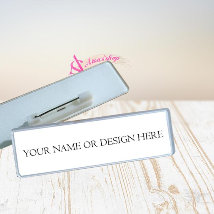Customized badge for your name or logo