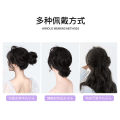 Wig Female Grip Hair Band Hair Bag Bun Updo Ancient Style Short Curly Hair Grip Style All Real Hair Fluffy Bud Haircut. 