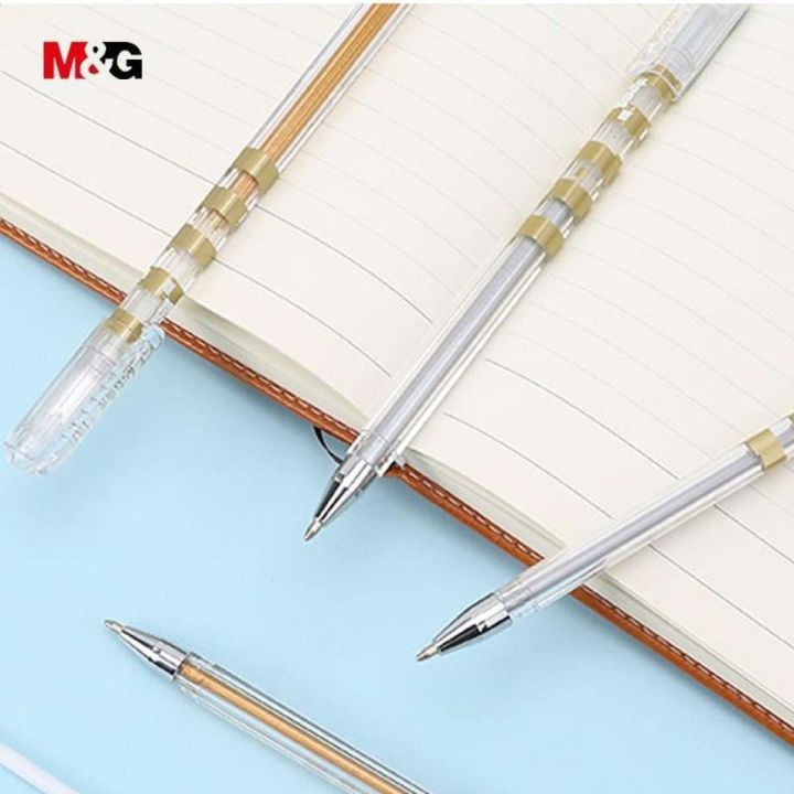 Silver & Golden Gel Pen 1.0mm Pack of 2 ( updated price)