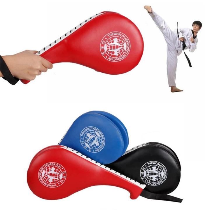 Taekwondo Kick Pads, Target Durable TKD Kicking Targets Training Paddles, Double Strike Pads For Kickboxing And Karate Training Striking Pads (Red, 2 PCS) In | Whizz Kicking Targets