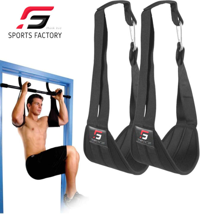 Sports Factory Ab Straps for Men & Women Abdominal Muscle Builder Slings for Home Gym Pull Up Bar Core Abs Strength Trainer Stimulator Fitness Exercise Workout Equipment