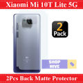2Pcs Xiaomi Mi 10T Lite 5G Back Matte Protector Soft Skin Sheet Soft Film Protector For Xiaomi Mi 10T Lite 5G. 