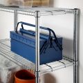 IKEA Shelving Unit Silver Color Galvanized. 