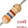 50 Pcs- 330 Ohm resistor. 