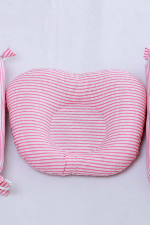 Gorgeously colorful Princess Pink Baby Head Shaping Pillow Set - Prevent Flat Head Syndrome 100% pernim  quality