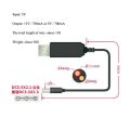 USB power boost line DC 5V to DC 9V / 12V Step UP Module USB Converter Adapter Cable 2.1x5.5mm Plug. 