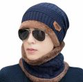 Winter cap Man 2 pice set cap and nack wool  Winter collection Good Quality. 