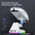 Attack Shark X6 Lightweight Wireless Gaming Mouse with 3 Mode Wired 2.4G BT5.2 Up to 26K DPI RGB Backlight Charging Base for Laptop Deskbtop. 