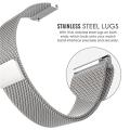 20mm Stailess Steel Magnetic Strap Watchband For Xiaomi Amazfit BIP, Galaxy Watch 42mm Smartwatch. 